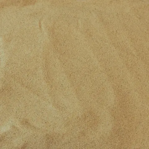 Egaal lichtbeige fijn zand met een zacht oppervlak