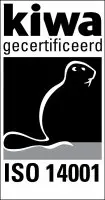 Logo van Kiwa gecertificeerd ISO 14001